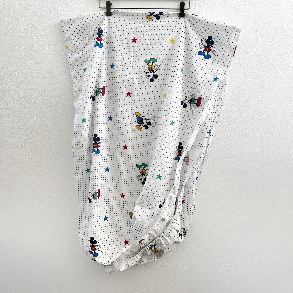 DISNEY Vintage Disney Fitted Sheet Twin Size